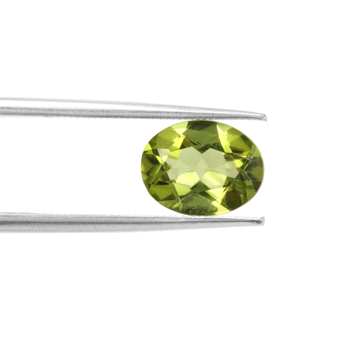 Certified Peridot Oval 1.56 Carats