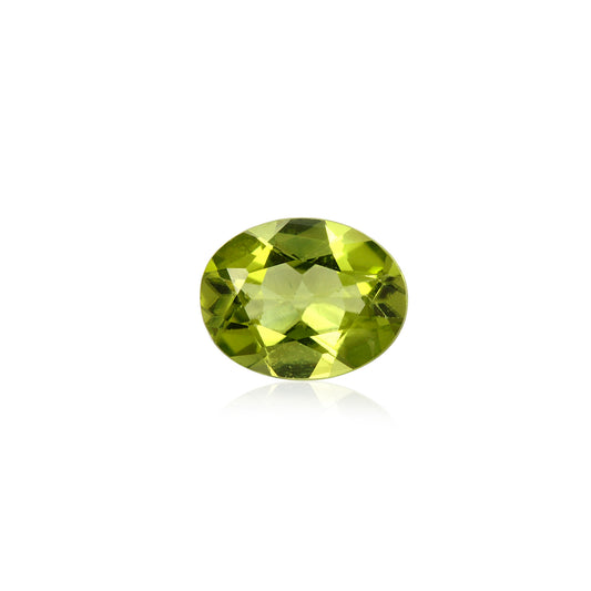 Certified Peridot Oval 1.56 Carats