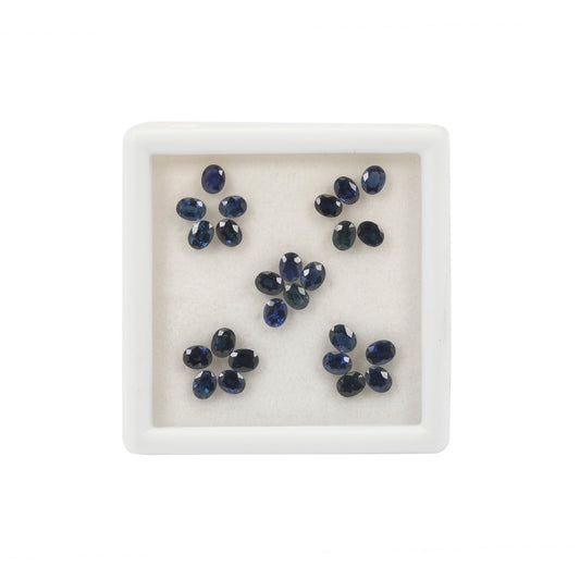 12.50 Cts. Parti Sapphire (25 Pieces) Gemstone Set