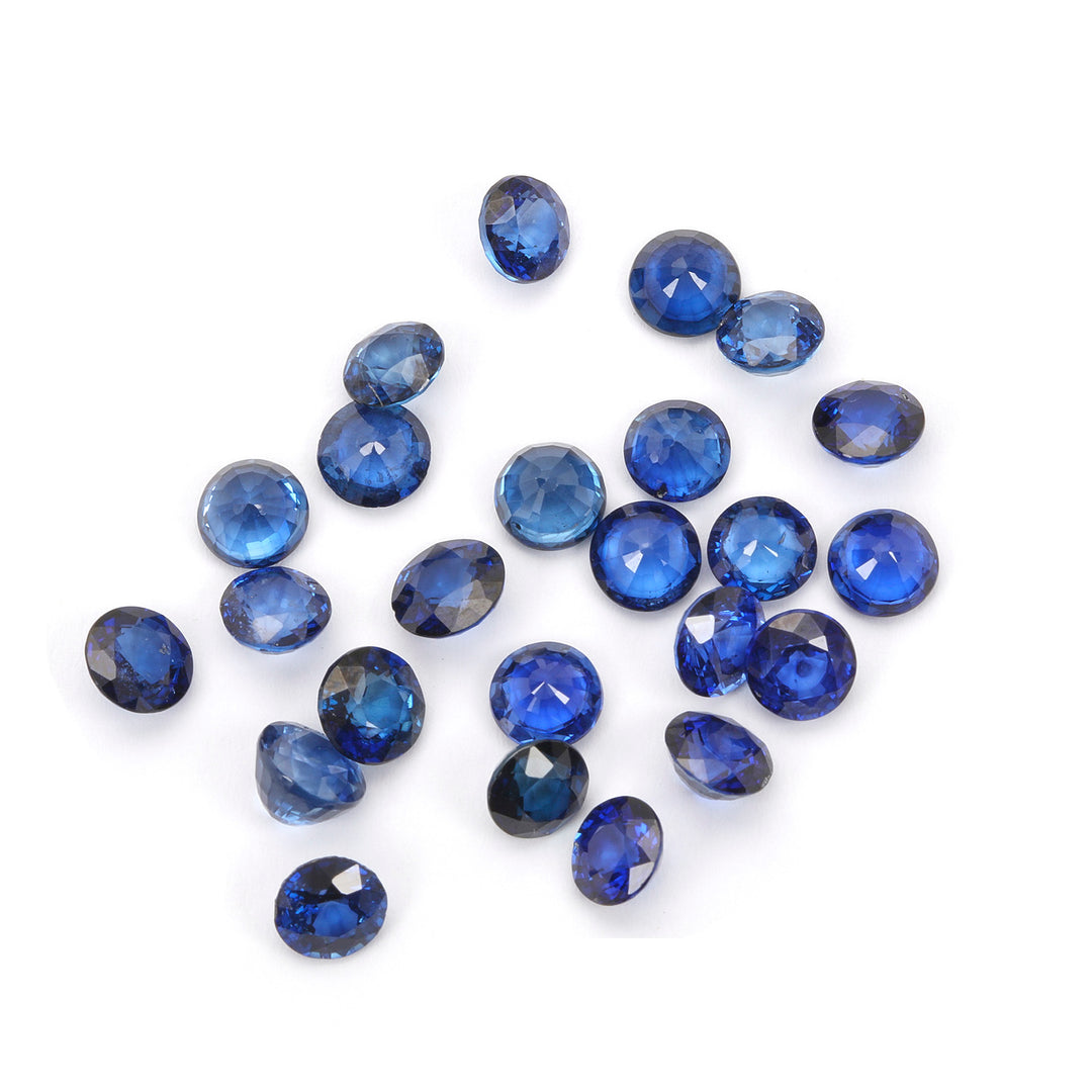 5 Carats Lot Ceylon Blue Sapphire 5x5mm Approx 8 Pieces