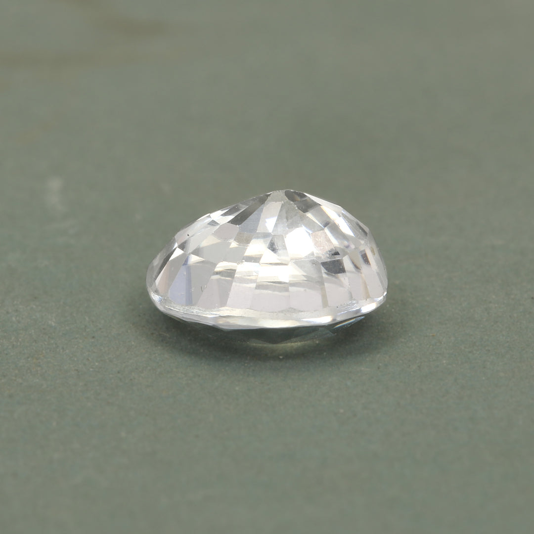 Certified White Zircon 5.08 Cts (5.59 Ratti) FOVW58