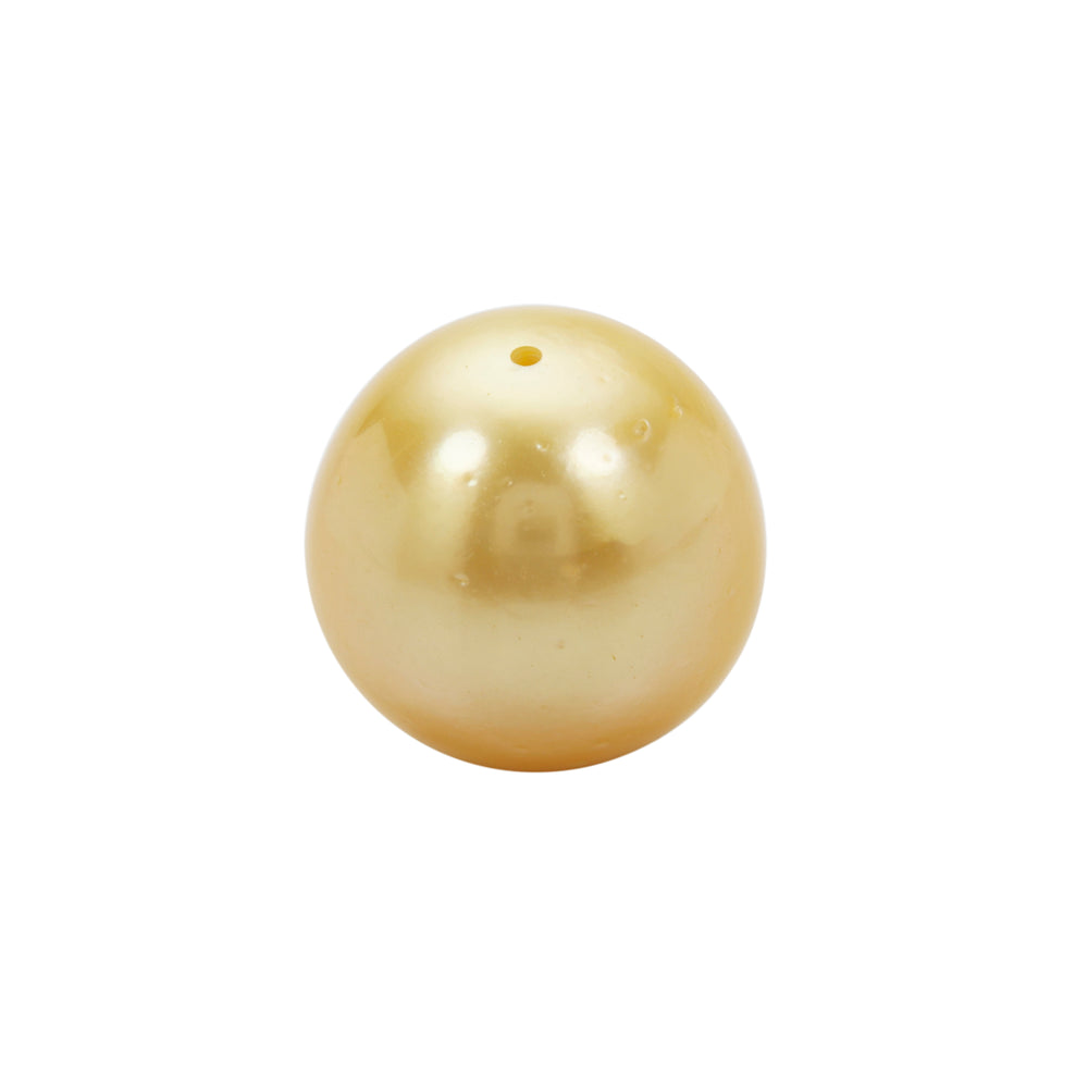 Golden South Sea Pearl Full Drilled 13mm 16.30 Carats