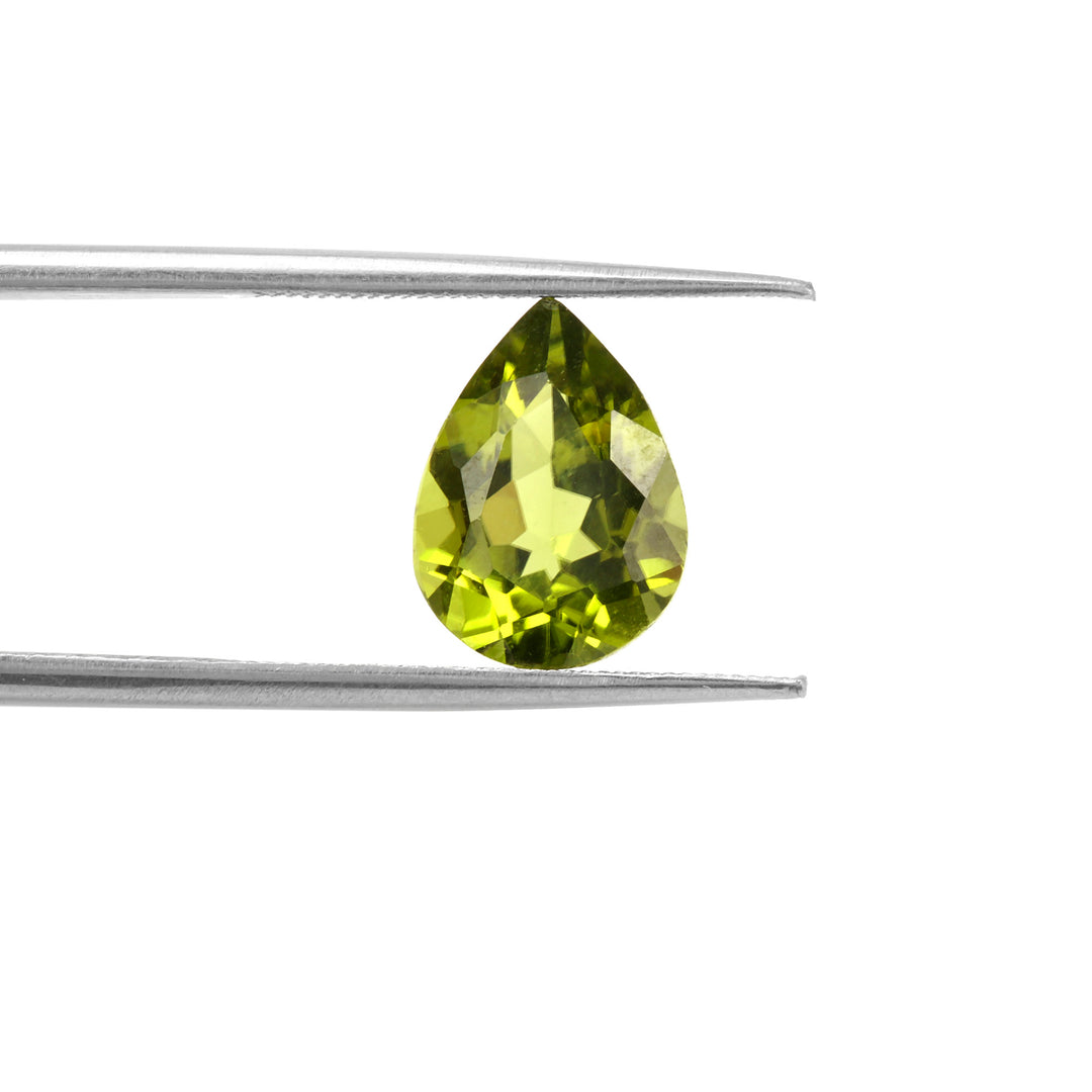 Certified Peridot Pear 2.43 Carats