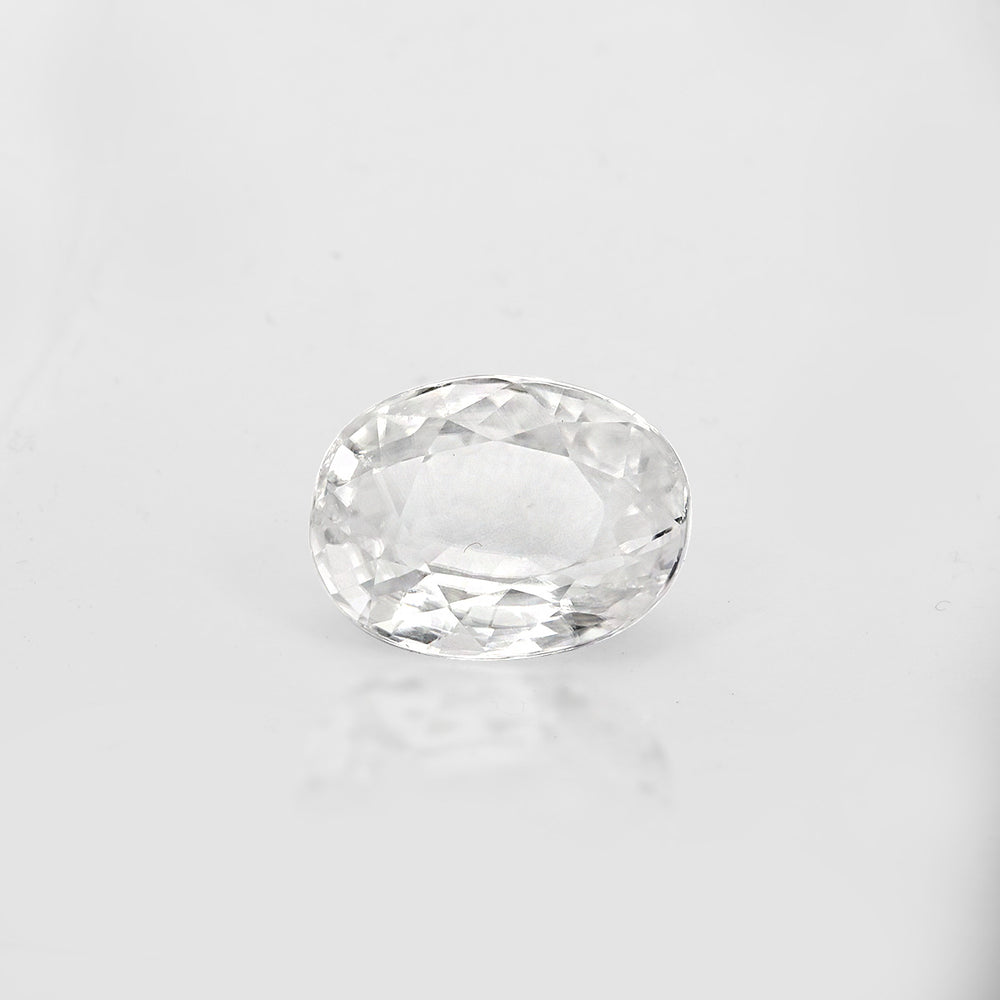 Certified White Zircon 8.19 Cts (9.00 Ratti) FZVW86