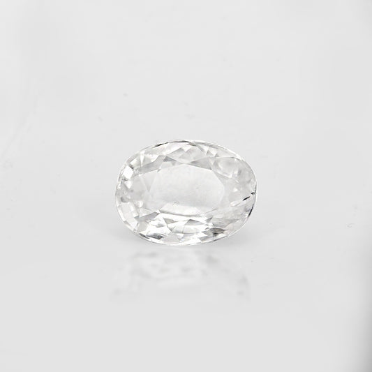 Certified White Zircon 8.19 Cts (9.00 Ratti) FZVW86