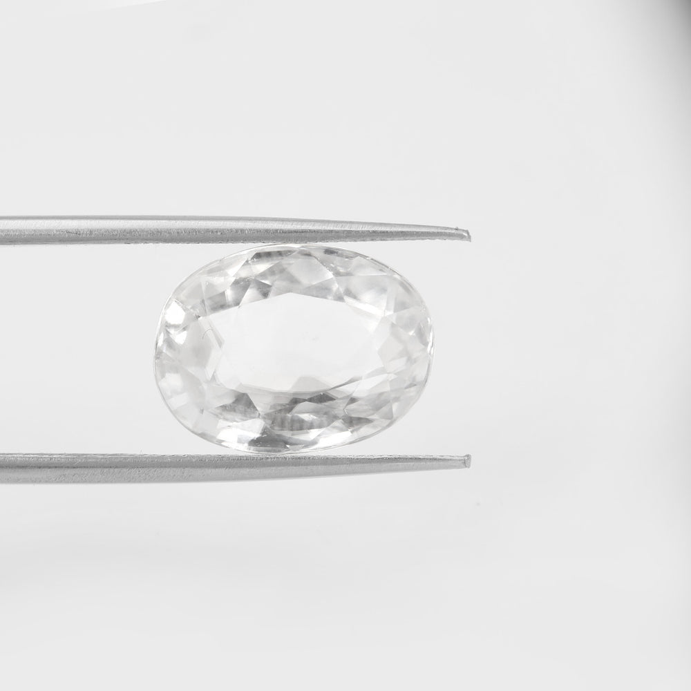 Certified White Zircon 8.19 Cts (9.00 Ratti) FZVW86