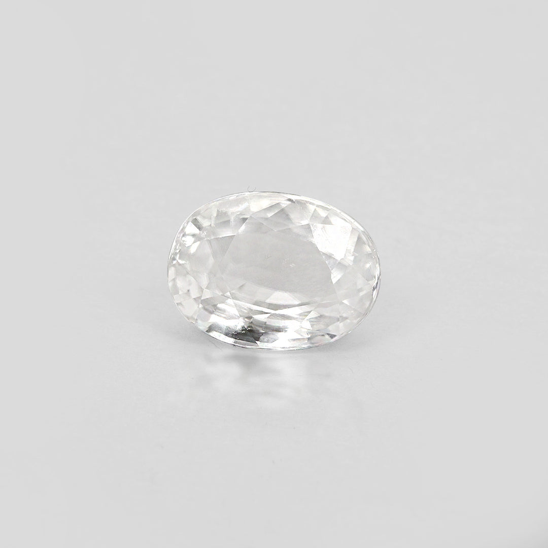 Certified White Zircon 8.18 Cts (9.00 Ratti)