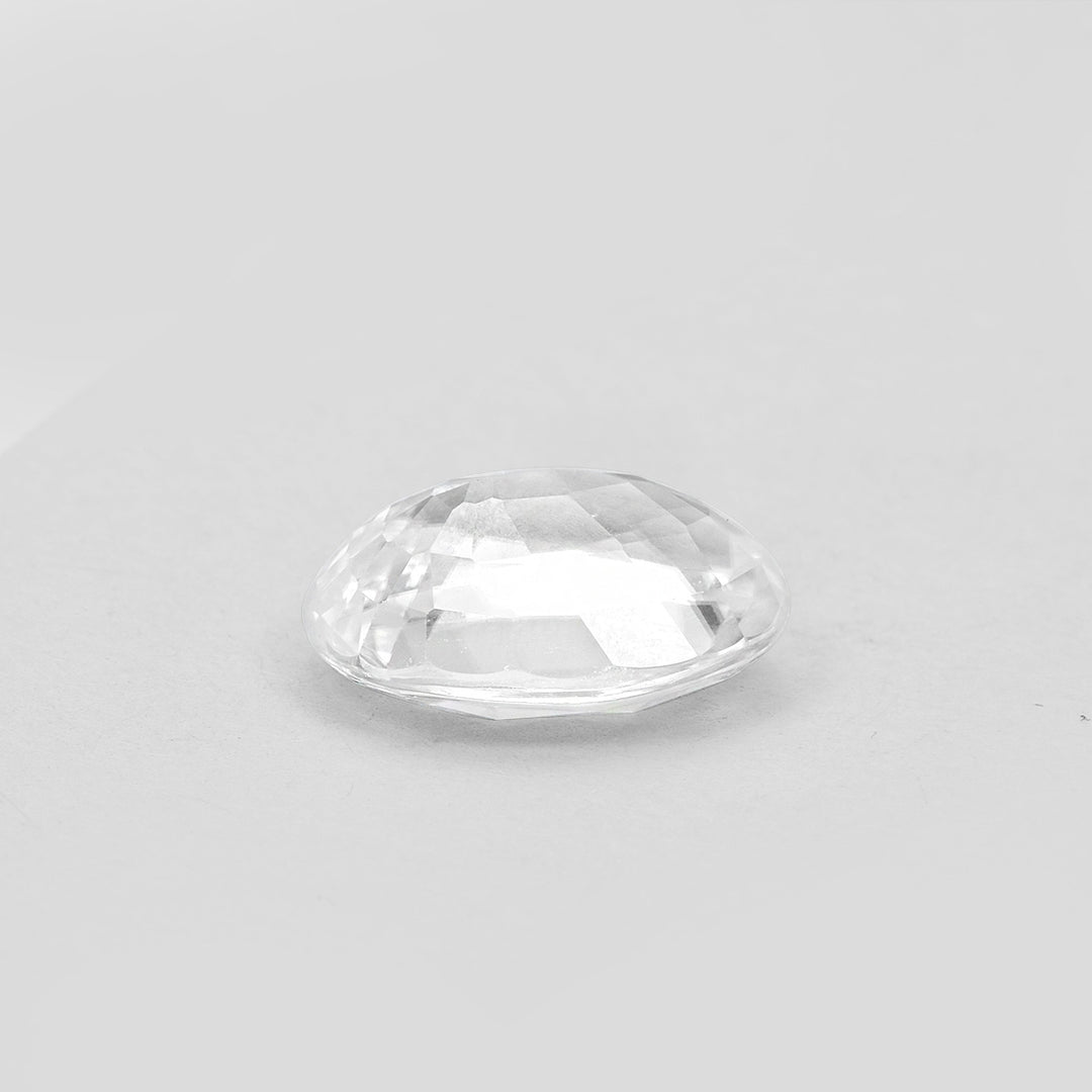 Certified White Zircon 8.18 Cts (9.00 Ratti) FZVW86