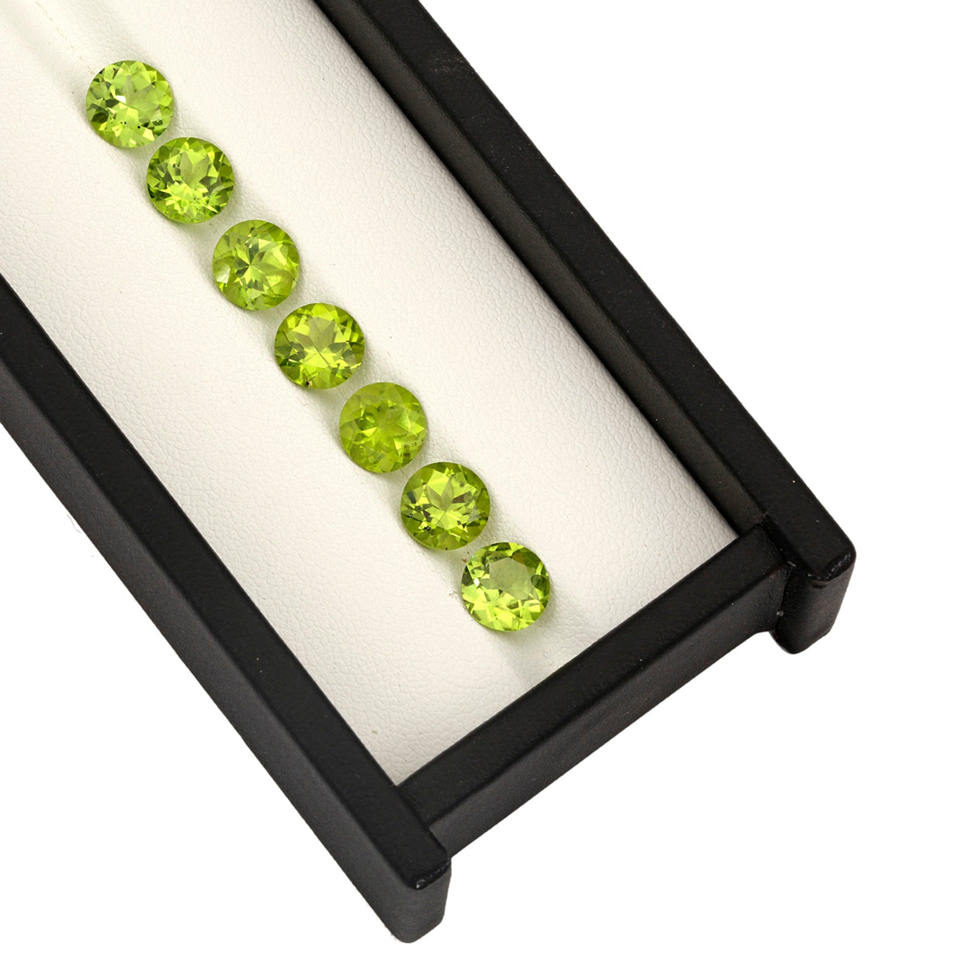 2Pc Lot Peridot 7.50mm 3.20 Carats