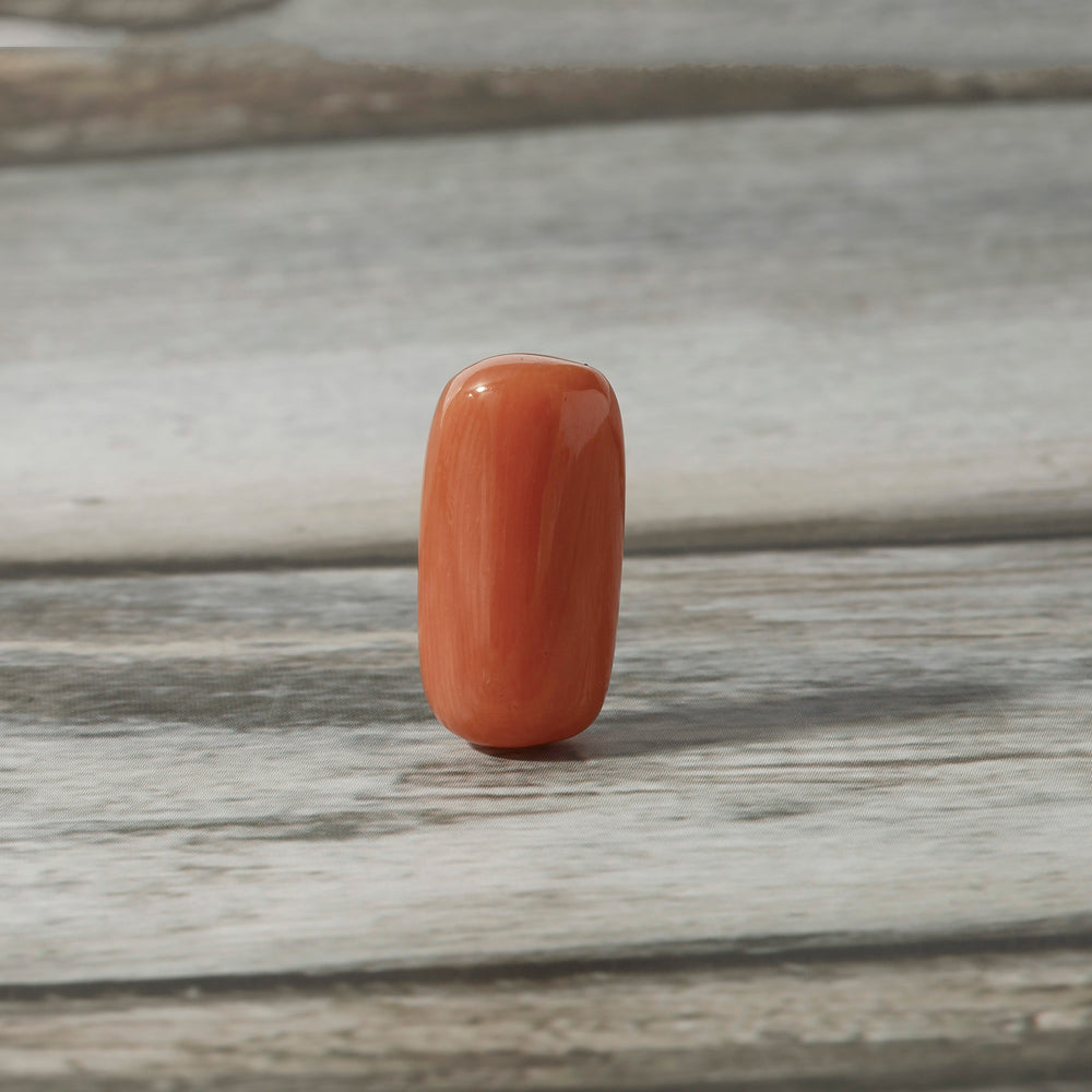 Certified Red Coral (Moonga) 8.72 Cts. (9.59 Ratti) Italy GBZI72