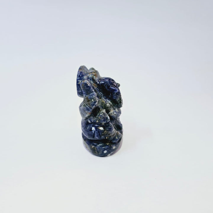 Lapis Lazuli Ganesha Statue Natural Gemstone Handmade | Health and Wealth