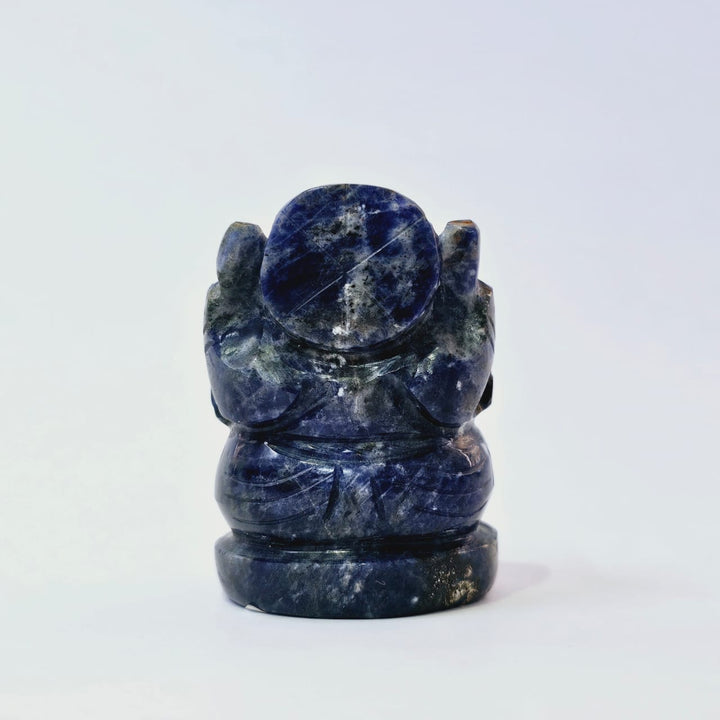 Lapis Lazuli Ganesha Statue Natural Gemstone Handmade | Health and Wealth