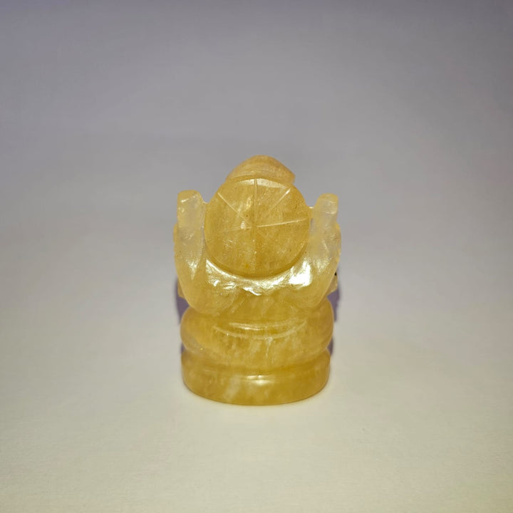 Yellow Aventurine Ganesha Natural Gemstone Idol | Prosperity Ganesha Figure