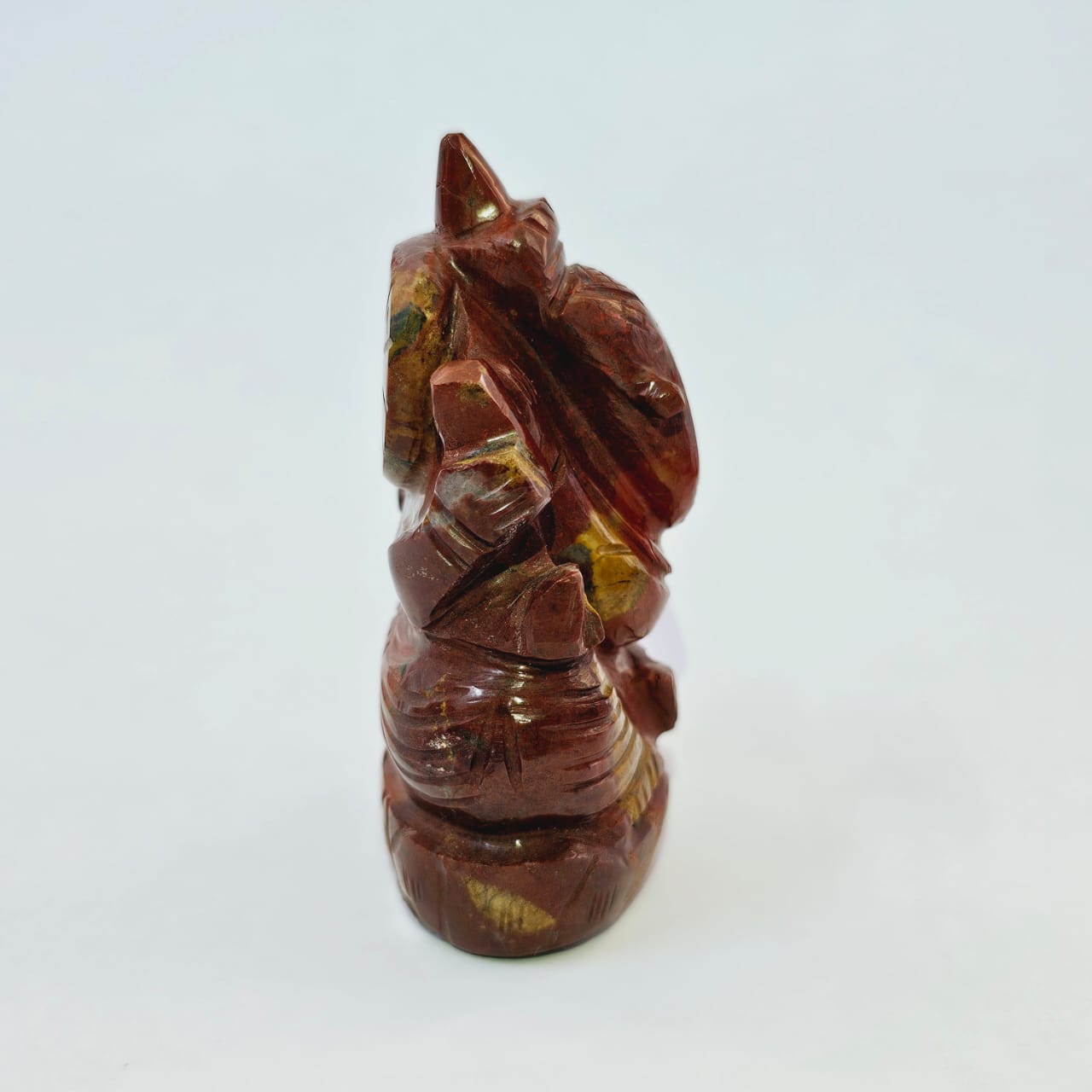 Red Jasper Ganesha Natural Gemstone Idol | Figure Luck Wealth