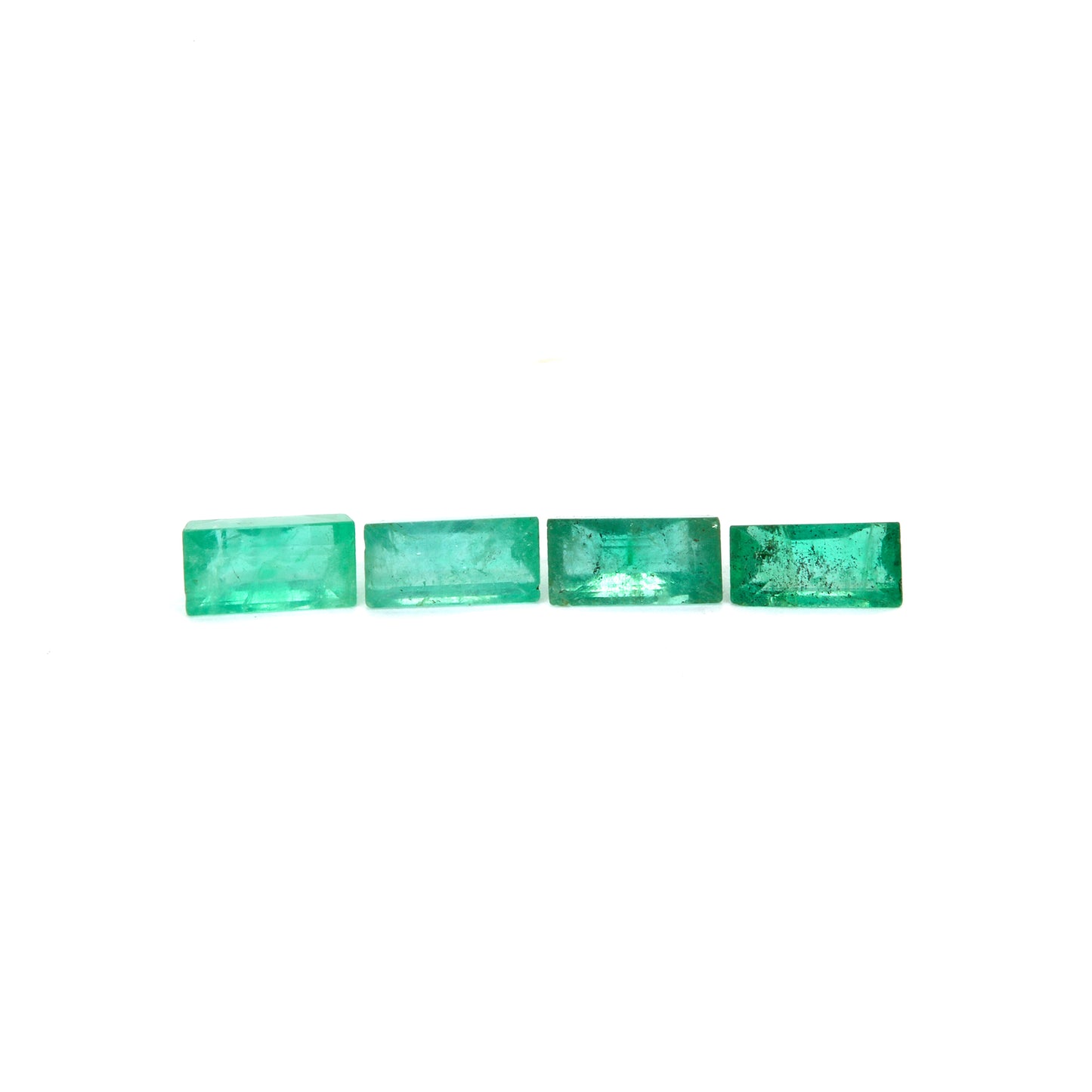 3Pc Lot Emerald (Baguette 4x2mm) 0.30 Carats