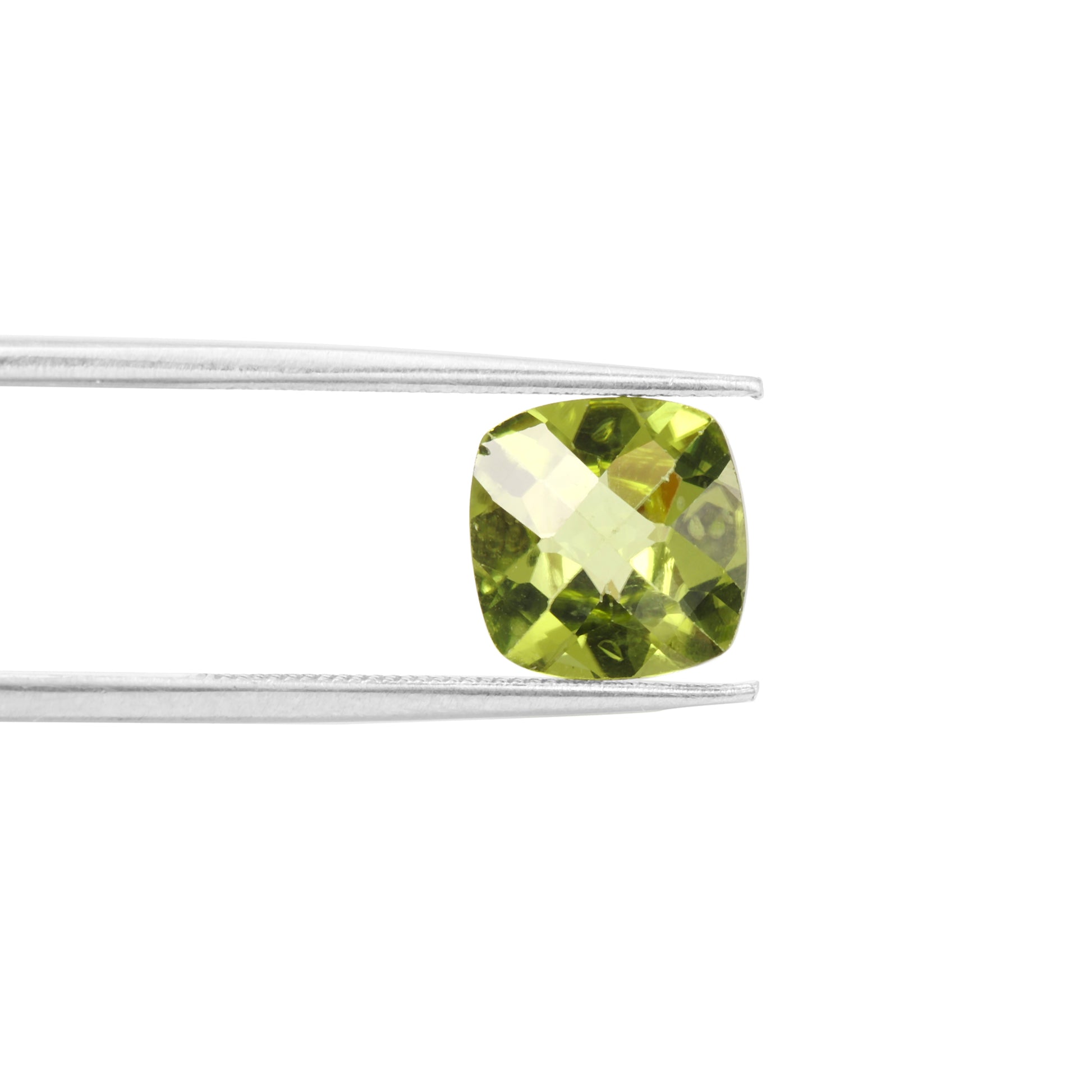 Certified Peridot Cushion 1.96 Carats