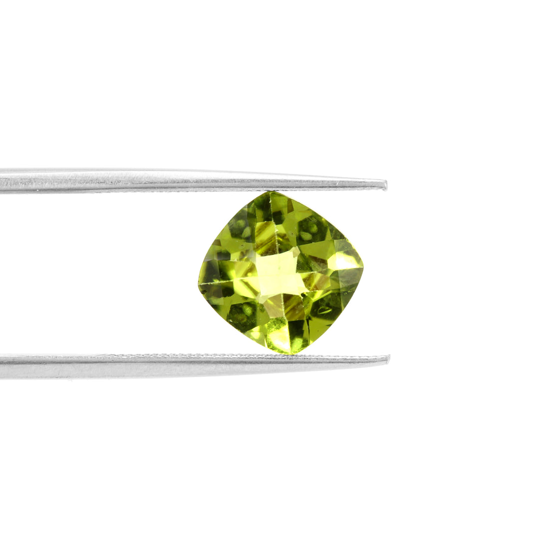 Certified Peridot Cushion 1.96 Carats