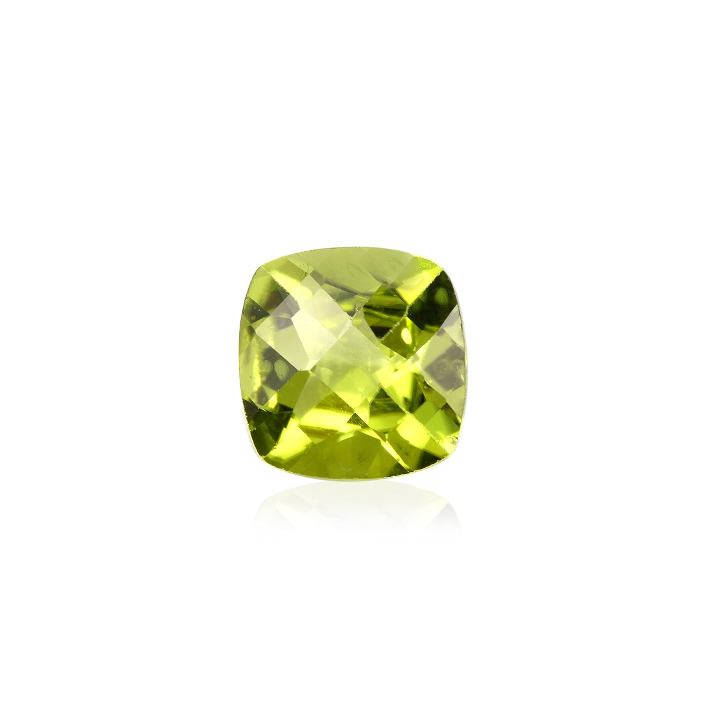 Certified Peridot Cushion 1.96 Carats