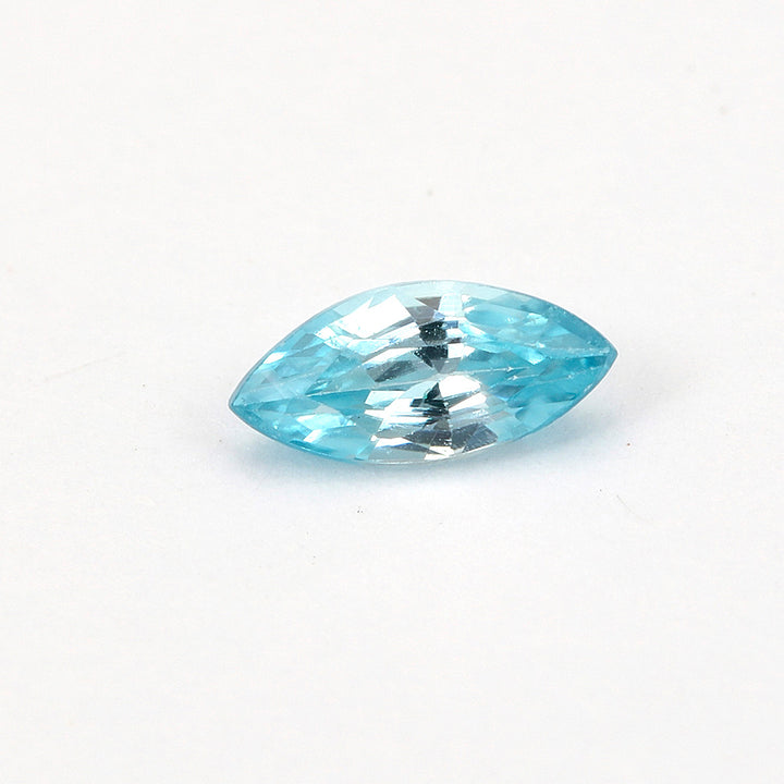 10Pc Lot Blue Zircon 5x2mm 1.65 Carats