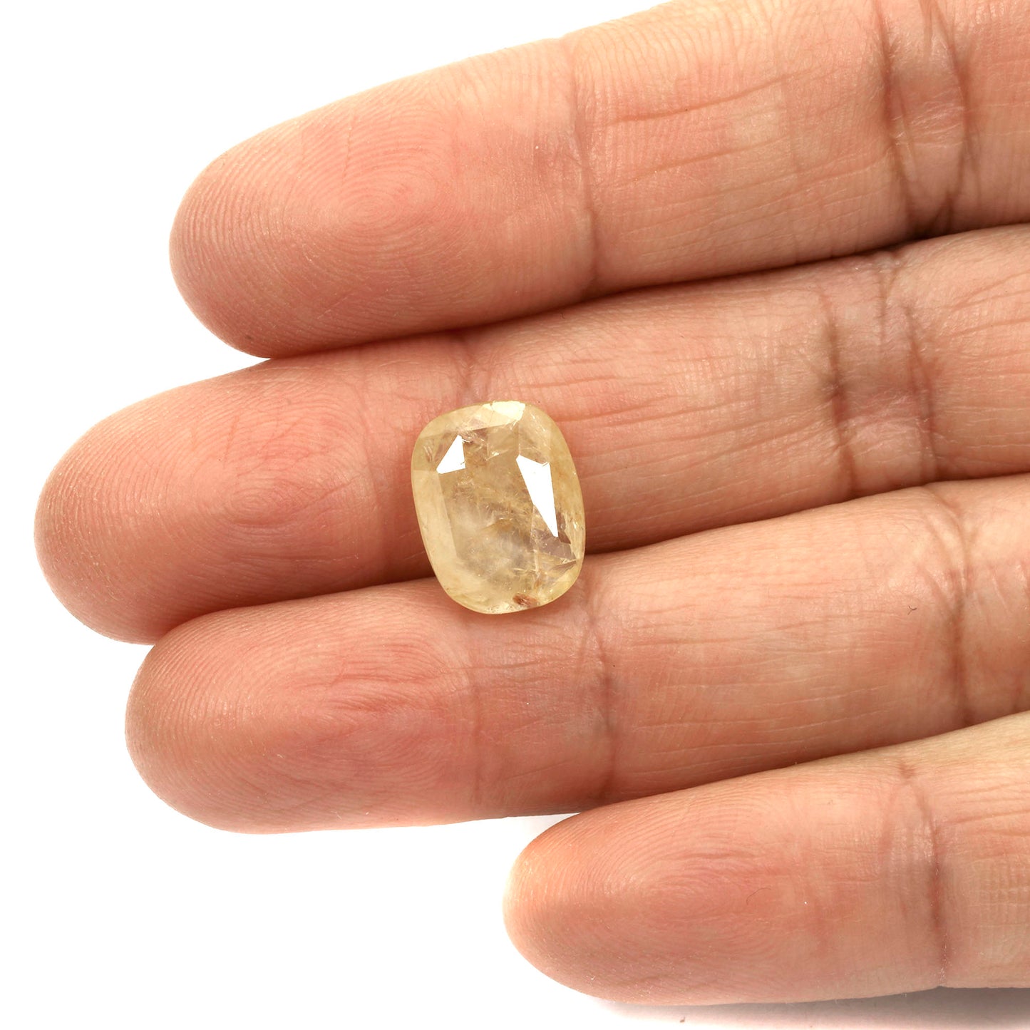 Certified Yellow Sapphire-9.31 Carats (10.24 Ratti) Sri Lanka (Ceylon), SKU: GTZI63