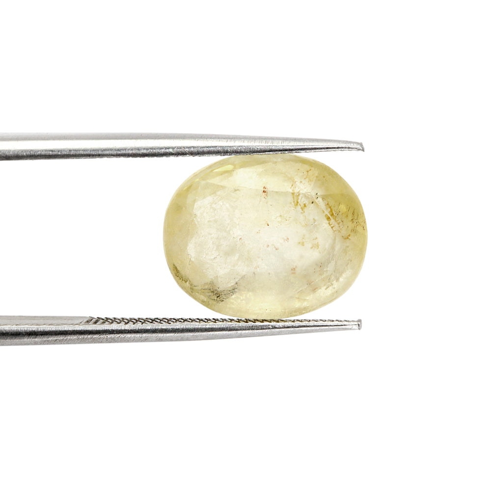 Certified Yellow Sapphire-7.16 Carats (7.87 Ratti) Sri Lanka (Ceylon), SKU: GUZI93