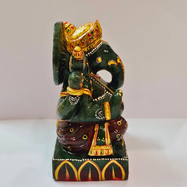 Green Aventurine Ganesha Idol