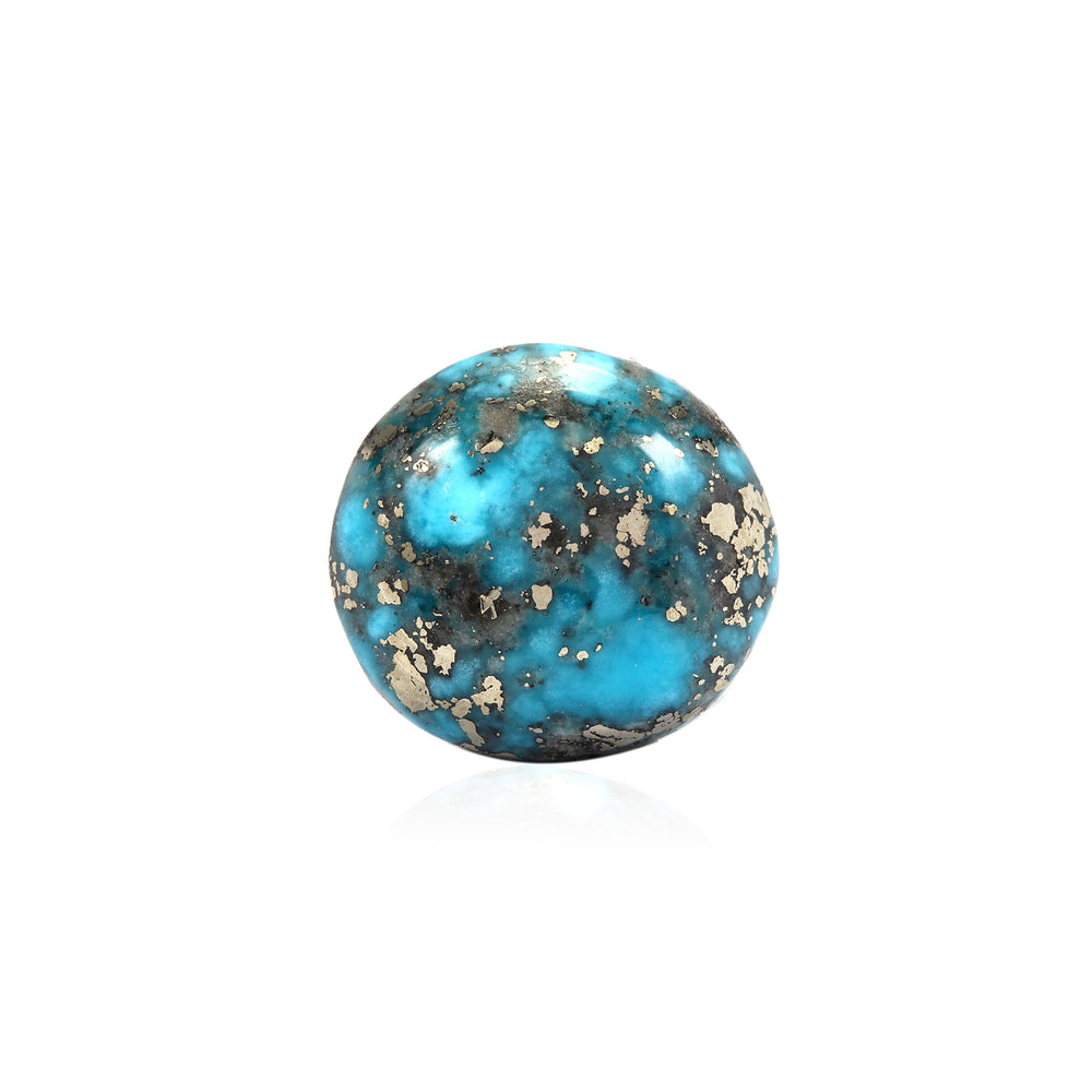 Certified Nishapuri Turquoise (Firoza) Oval 6.24Cts (6.86 Ratti) HGZI81