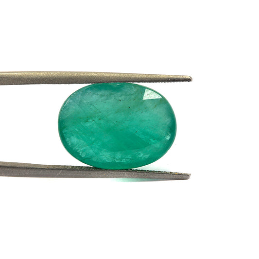 Certified Zambian Emerald (Panna)-9.42 Carats (10.36 Ratti) Zambia, SKU:HIZI34