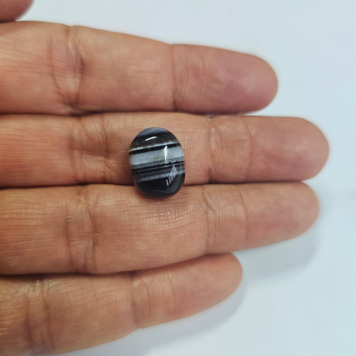 Sulemani Hakik (Black Agate) 13.65Cts. (15.02 Ratti)