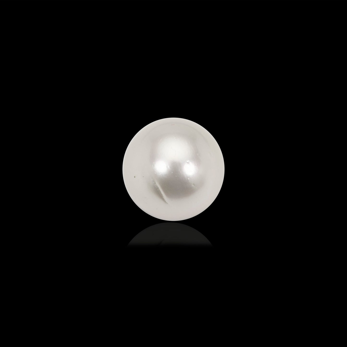 Certified White South Sea Pearl Undrilled 13.31 Carats (14.64 Ratti) 12-13mm HKOZ52