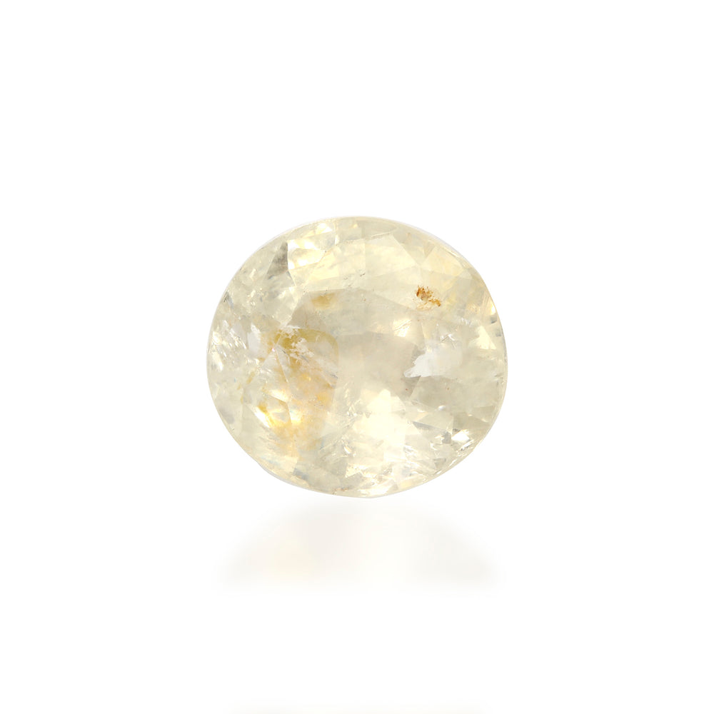 Certified White Sapphire-5.85 Carats (6.45 Ratti) Sri Lanka (Ceylon), SKU:HTZI75