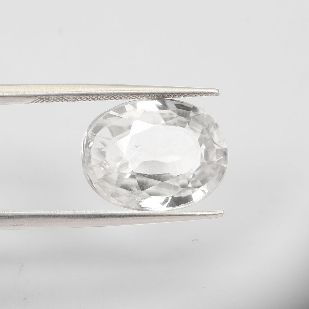 Certified White Zircon 7.50 Cts (8.25 Ratti)