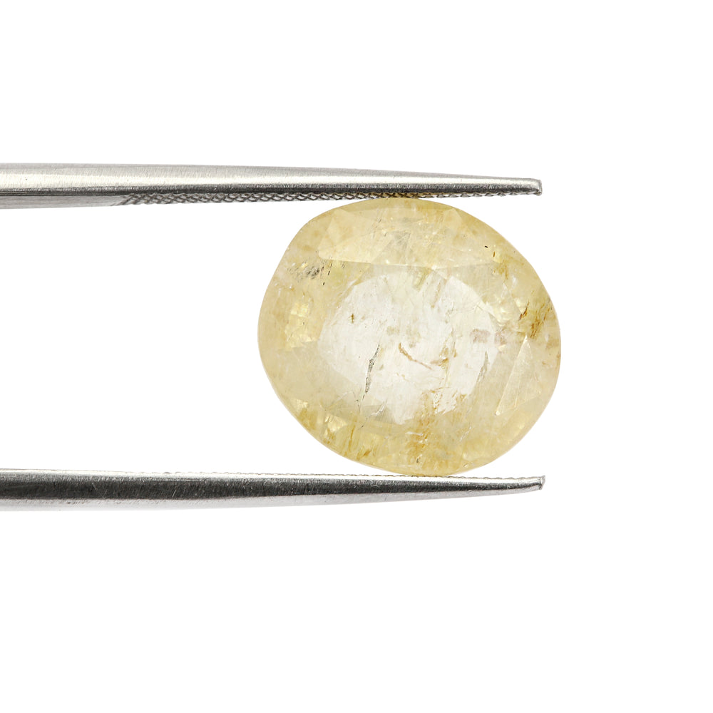 Certified Yellow Sapphire-7.38 Carats (8.11 Ratti) Sri Lanka (Ceylon), SKU: HYZI03