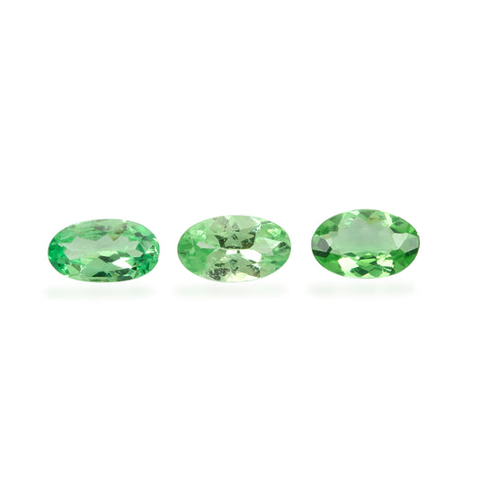 2Pc Lot Tsavorite Garnet (Oval 5x3mm) 0.30 Carats IAWM19