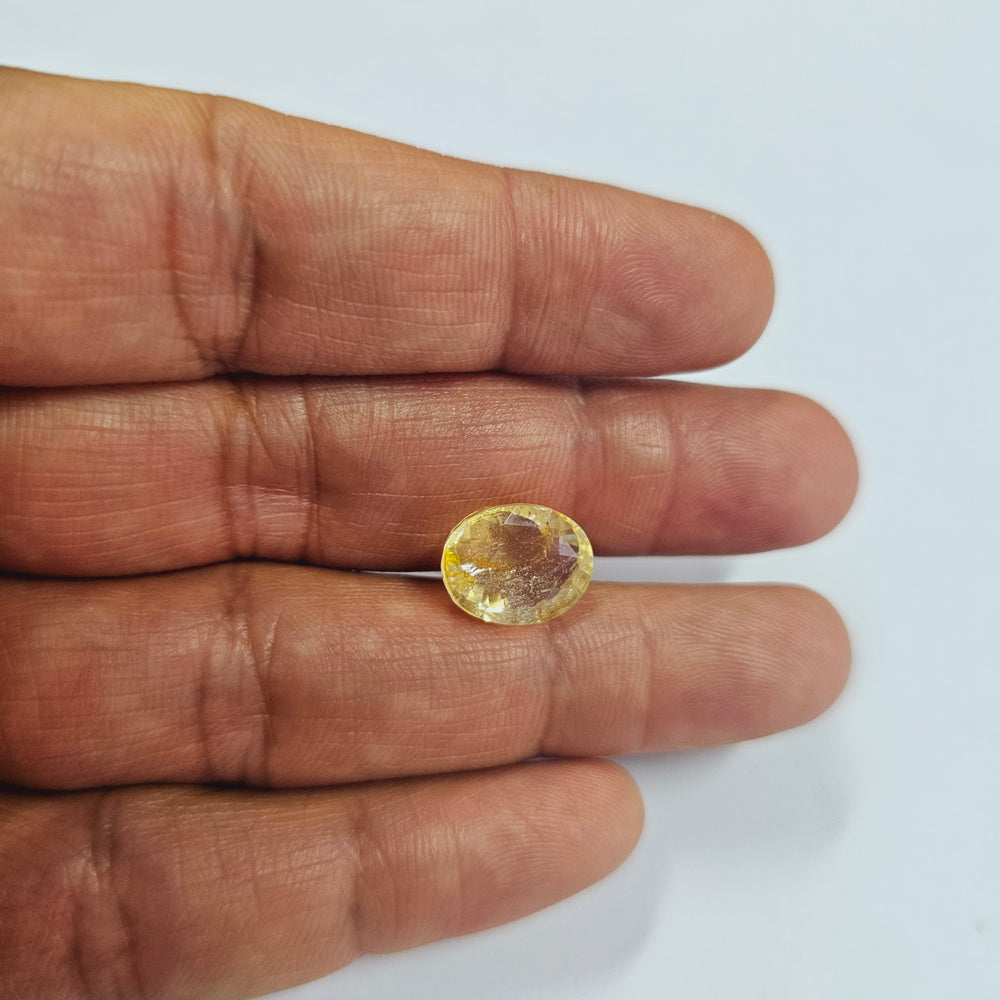 Certified Yellow Topaz 10.36 Cts (11.39 Ratti) IBZI78