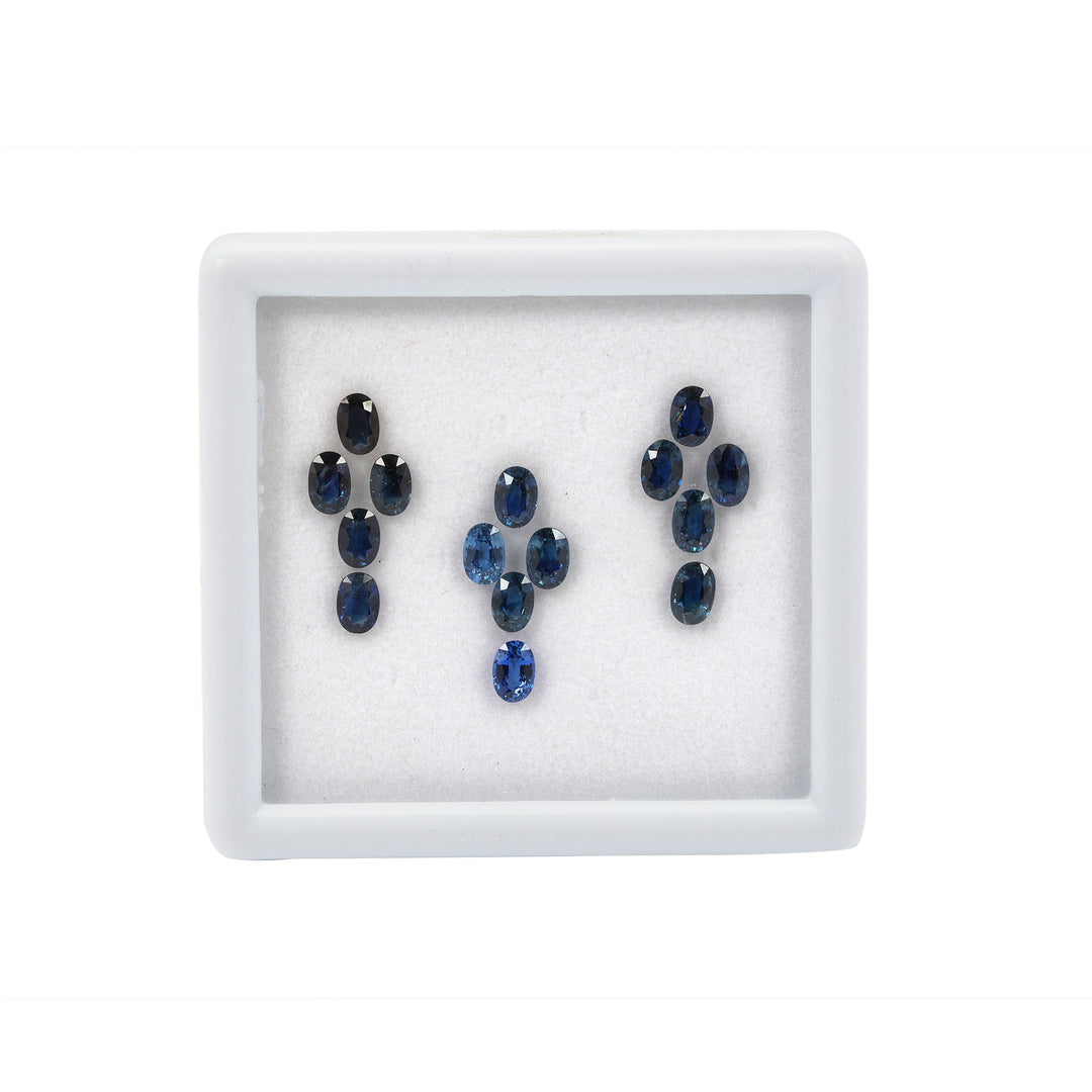 6.00 Cts. Blue Sapphire (15 Pieces) Gemstone Set