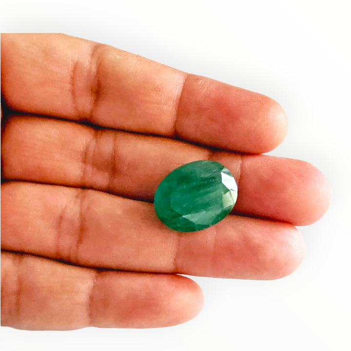 Certified Emerald (Panna)-20.54 Carats (22.59 Ratti) Zambia, SKU:J0306