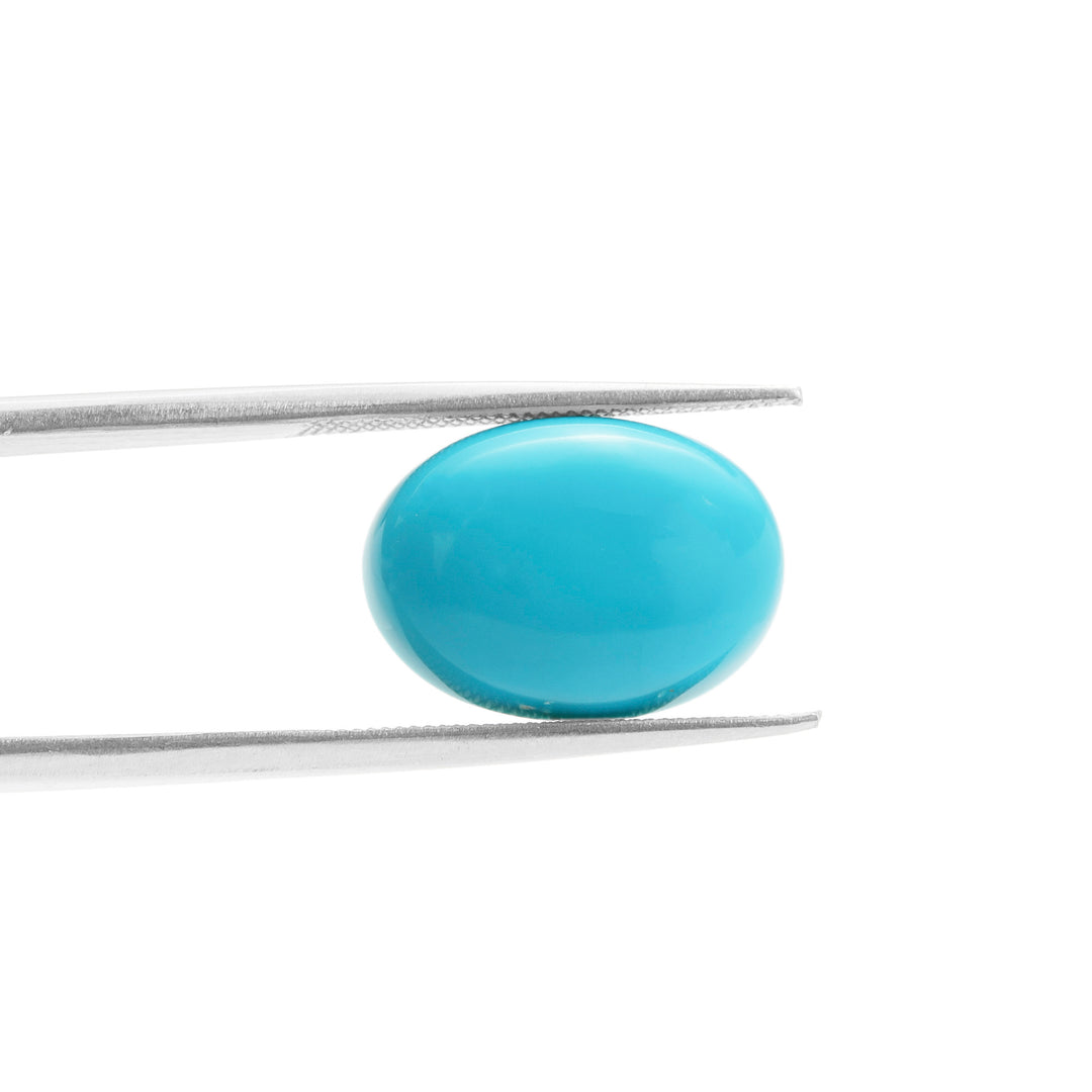 Turquoise (Firoza) Oval 5.00 Cts (5.50 Ratti)