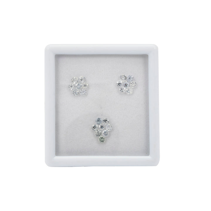 18.00 Cts. White Sapphire (24 Pieces) Gemstone Set