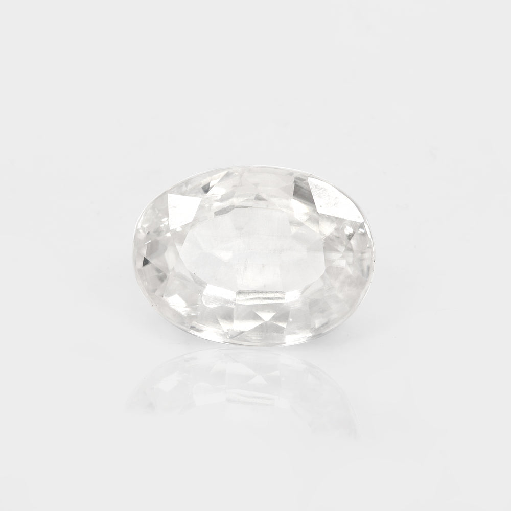 Certified White Zircon 7.07 Cts (7.78 Ratti) IMVW89