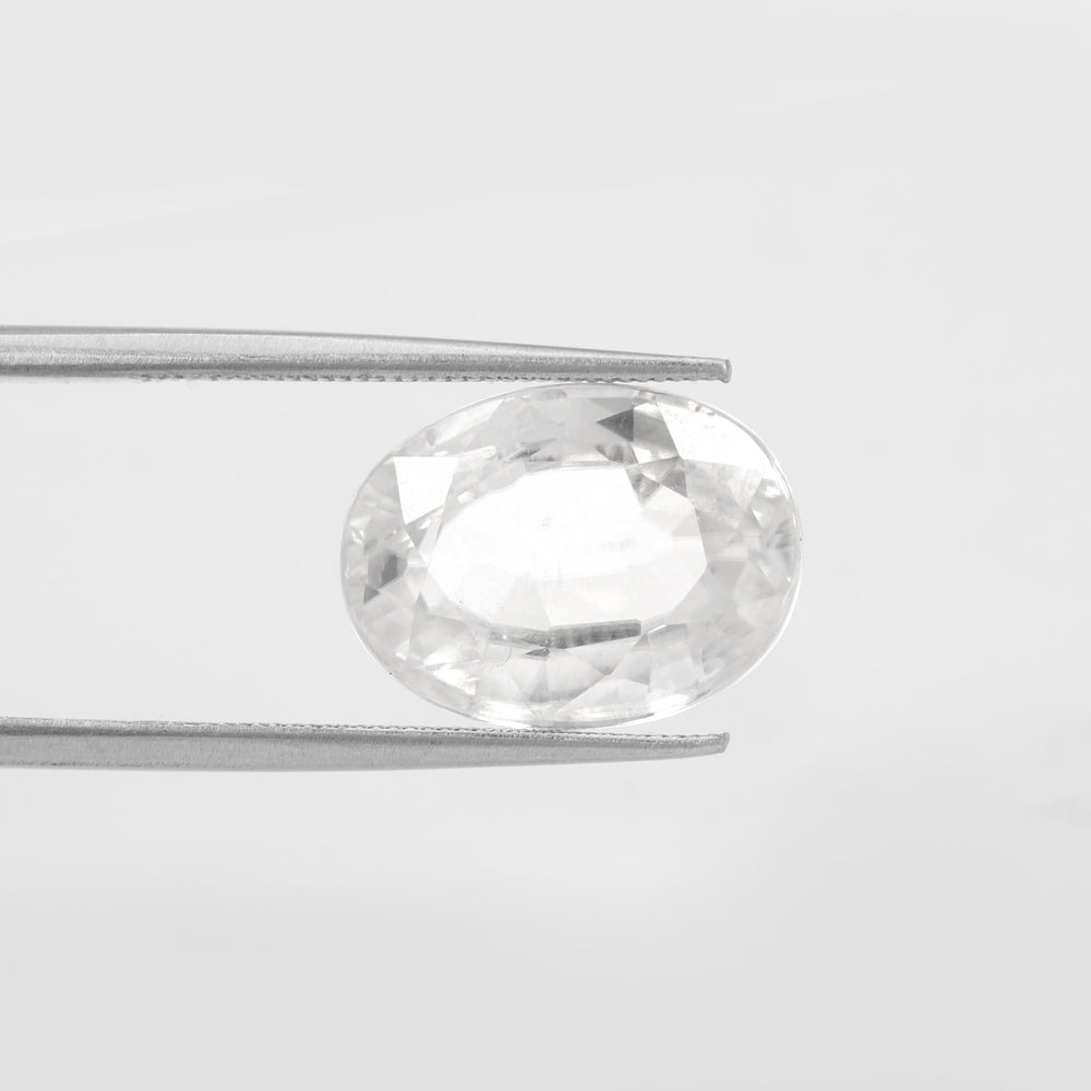 Certified White Zircon 7.07 Cts (7.78 Ratti) IMVW89
