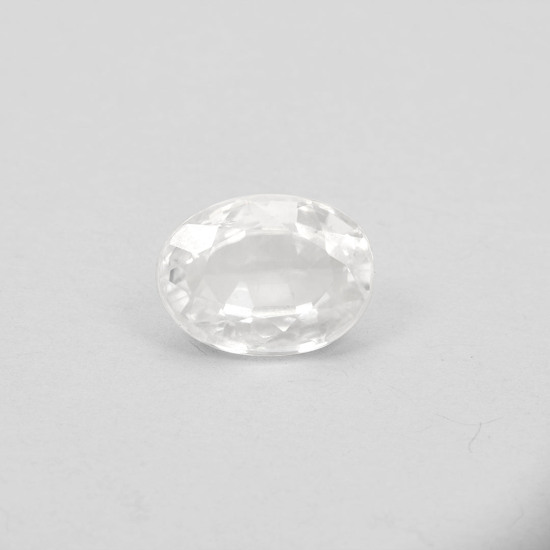 Certified White Zircon 7.07 Cts (7.78 Ratti) PLVW41