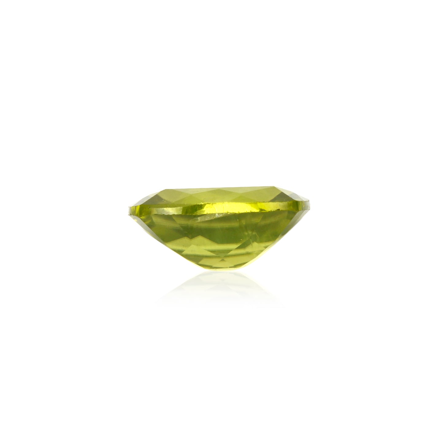 Certified Peridot Cushion 2.62 Carats