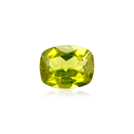 Certified Peridot Cushion 2.62 Carats