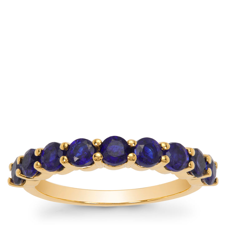 Classic Gold Ring with Blue Sapphire (INNK59)