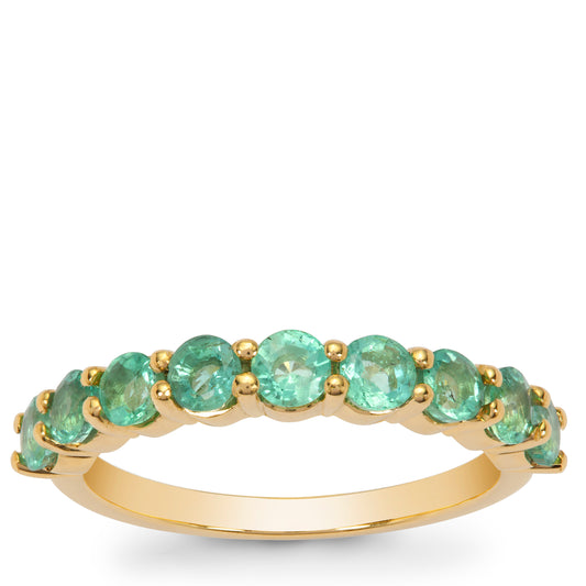 Emerald and Diamond Ring in 14KY Gold(INNK59E)