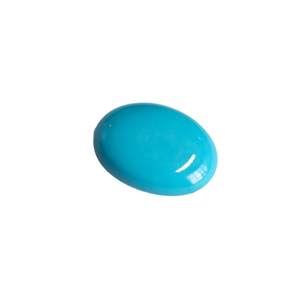 Certified Arizona Turquoise (Firoza) 9.32 Cts (10.25 Ratti) Oval