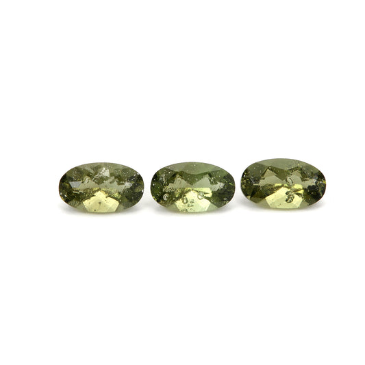 3Pc Lot Moldavite Close Out 5x3mm 0.45 Carats