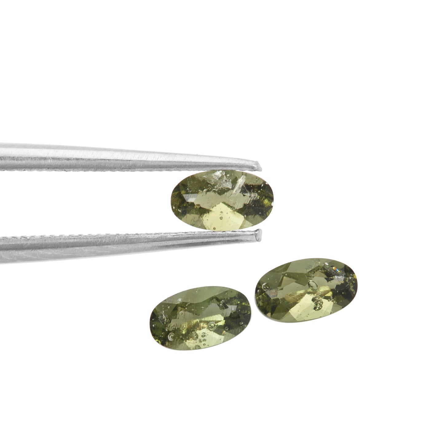 3Pc Lot Moldavite Close Out 5x3mm 0.45 Carats