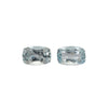 2Pc Lot Aquamarine 6x4mm 0.60 Carats